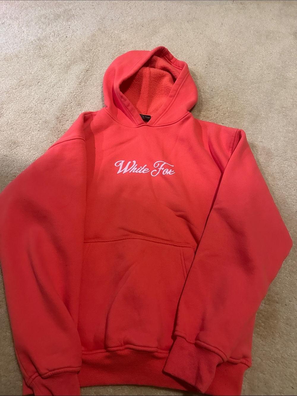 White Fox Boutique Red Hooded Sweatshirt